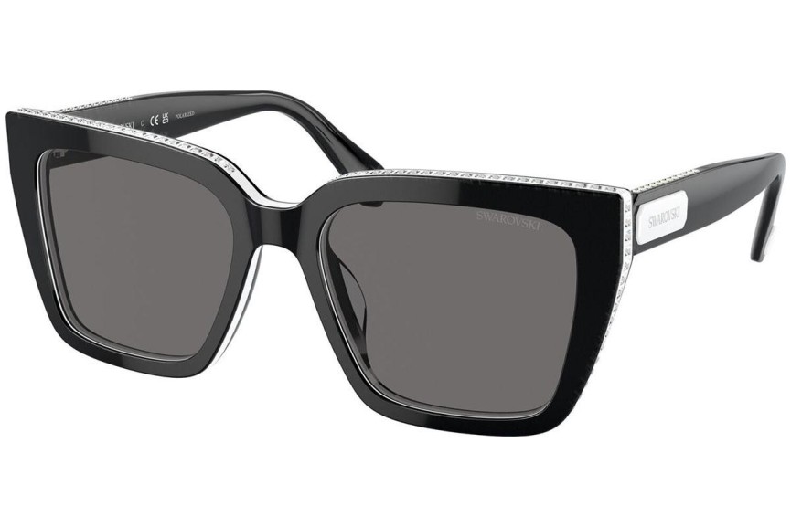 Solglasögon Swarovski SK6013 101581 Polarized Fyrkantig Svart