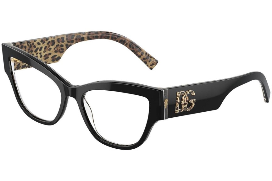 Glasögon Dolce & Gabbana DG3378 3299 Cat Eye Svart