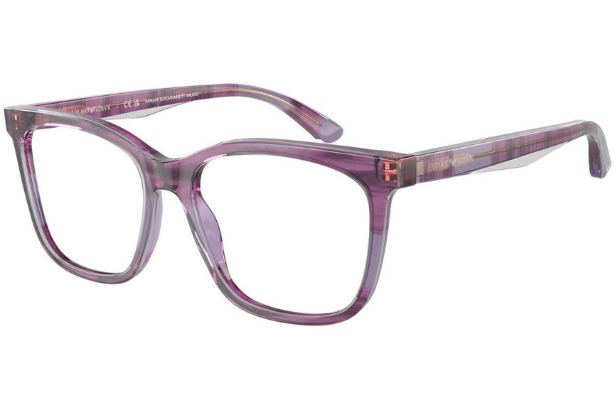 Glasögon Emporio Armani EA3228 6056 Fyrkantig Lila