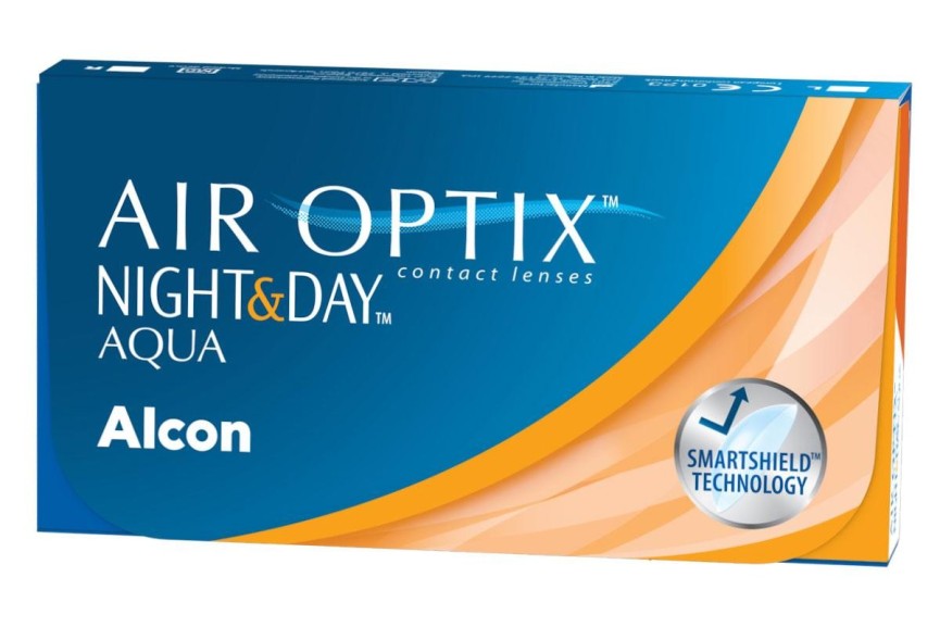 Kontaktlinser Månadsvis  Air Optix Night and Day Aqua (6 linser)