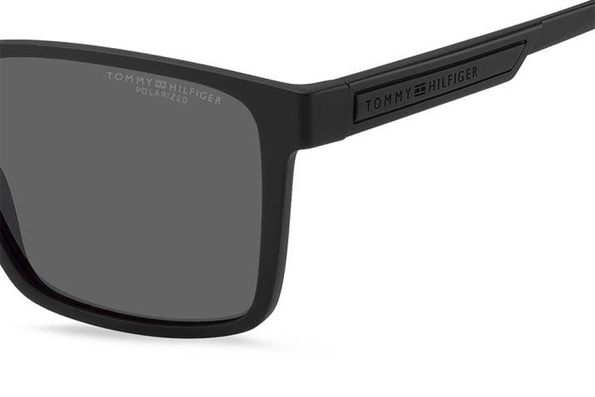 Solglasögon Tommy Hilfiger TH2088/S 003/M9 Polarized Rektangulära Svart