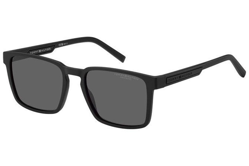 Solglasögon Tommy Hilfiger TH2088/S 003/M9 Polarized Rektangulära Svart