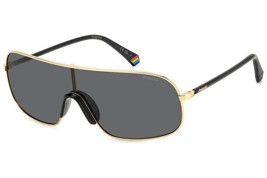 Solglasögon Polaroid PLD6222/S J5G/M9 Polarized Enkel Lins | Shield Guld