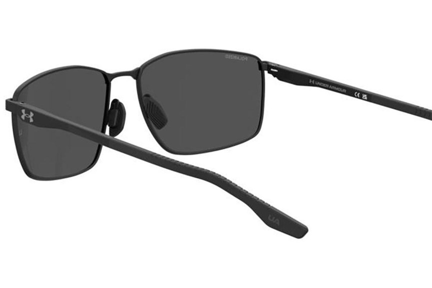 Solglasögon Under Armour UAFOCUSED/G 003/M9 Polarized Rektangulära Svart