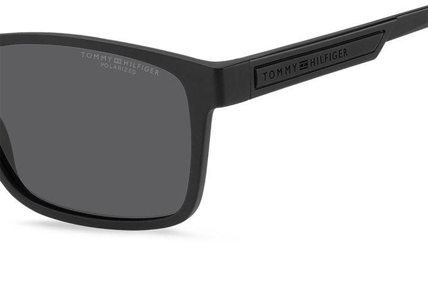 Solglasögon Tommy Hilfiger TH2089/S 003/M9 Polarized Rektangulära Svart