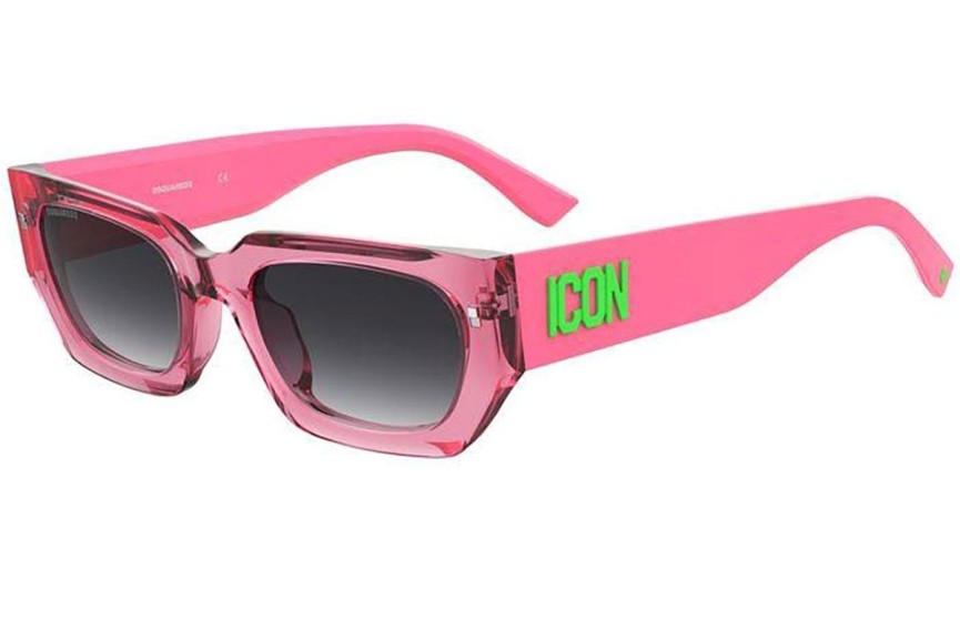 Solglasögon Dsquared2 ICON0017/S 67T/9O Rektangulära Rosa