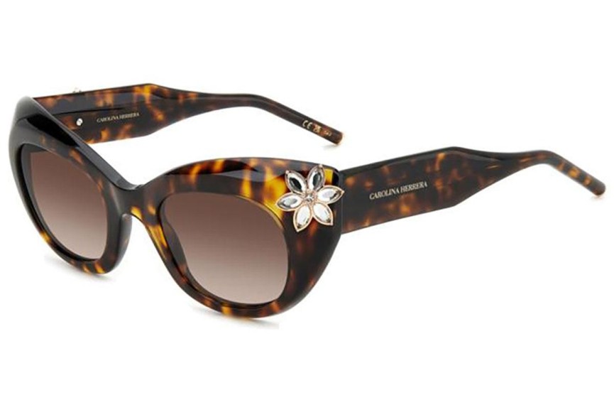 Solglasögon Carolina Herrera HER0215/S 086/HA Cat Eye Havana