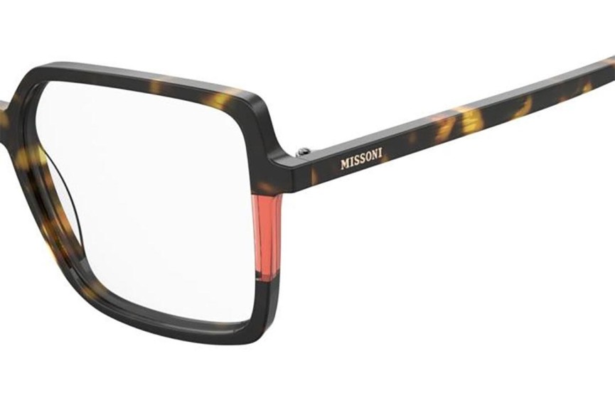 Glasögon Missoni MIS0176 L9G Fyrkantig Havana