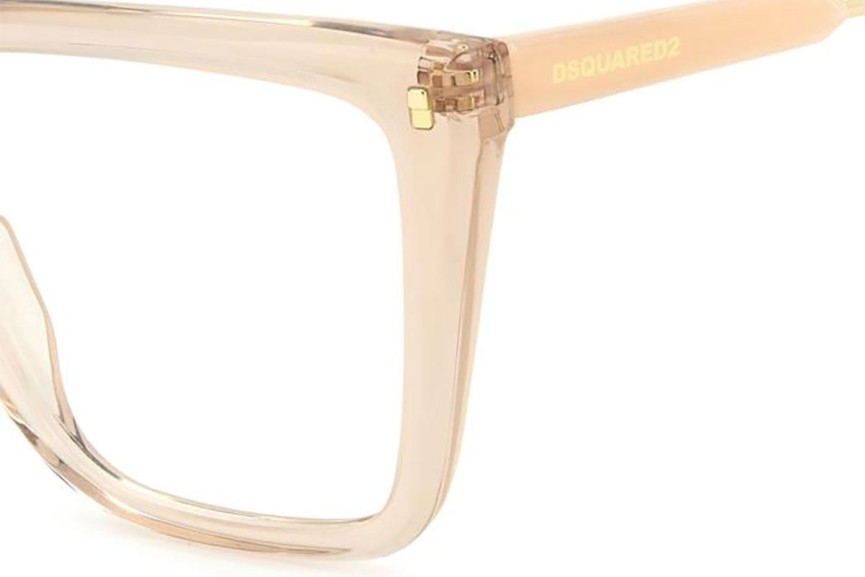 Glasögon Dsquared2 D20136 35J Rektangulära Beige