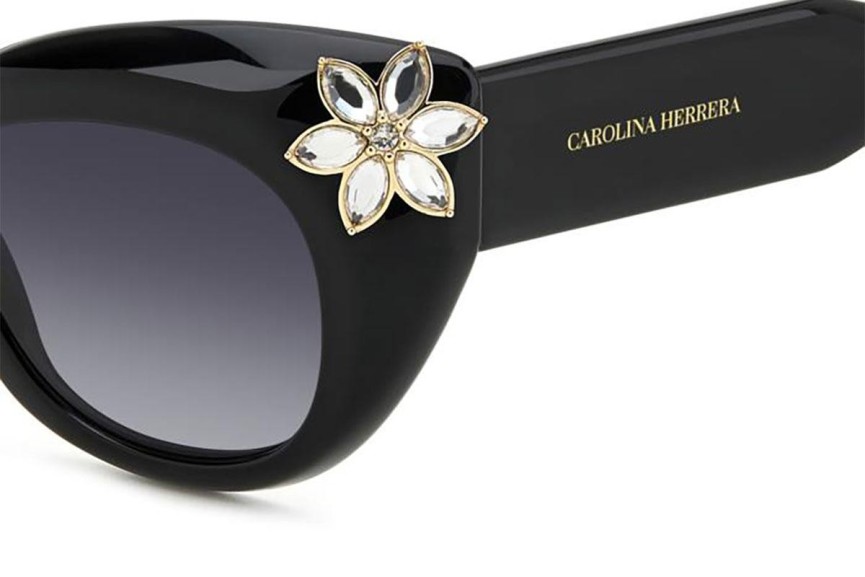 Solglasögon Carolina Herrera HER0215/S 807/9O Cat Eye Svart