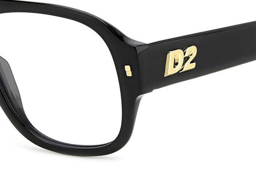 Glasögon Dsquared2 D20125 807 Flat Top Svart