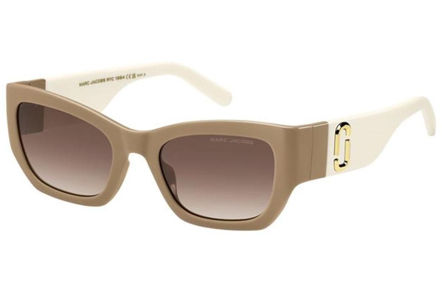 Solglasögon Marc Jacobs MARC723/S 10A/HA Rektangulära Beige