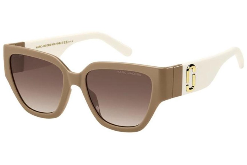 Solglasögon Marc Jacobs MARC724/S 10A/HA Rektangulära Beige