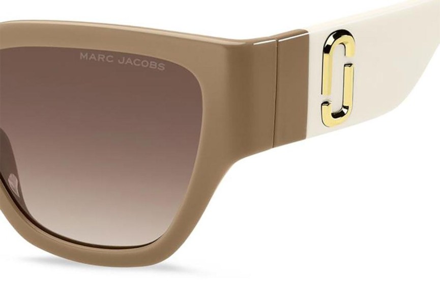 Solglasögon Marc Jacobs MARC724/S 10A/HA Rektangulära Beige