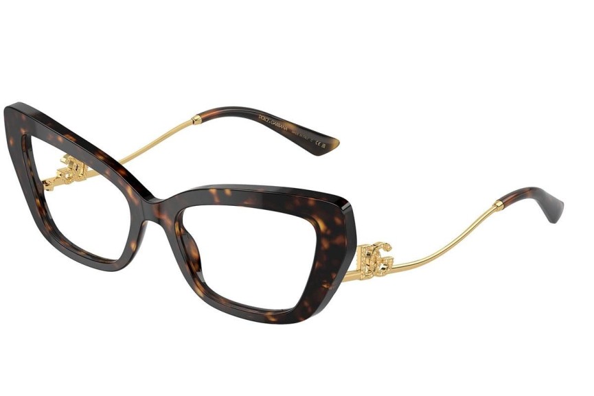 Glasögon Dolce & Gabbana DG3391B 502 Cat Eye Havana