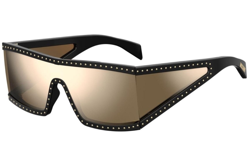 Solglasögon Moschino MOS004/S 2M2/SQ Polarized Flat Top Svart