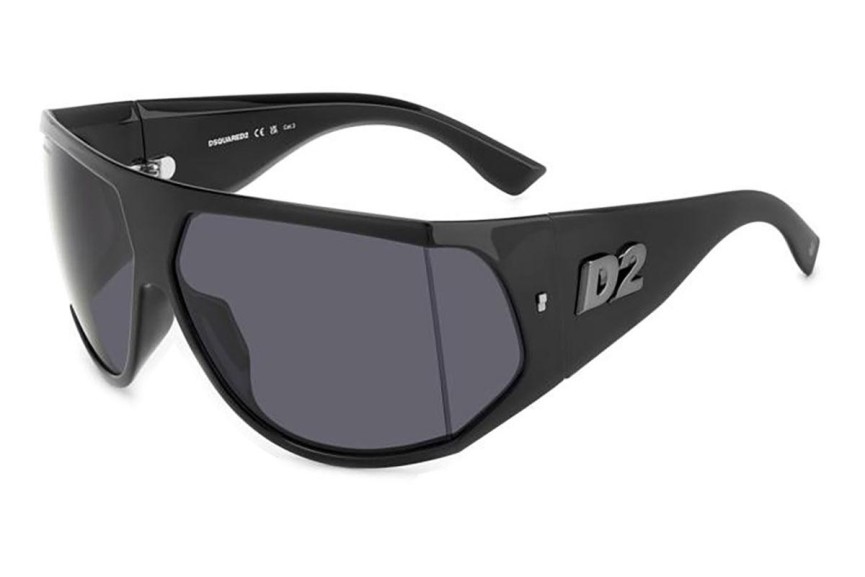 Solglasögon Dsquared2 D20124/S ANS/IR Flat Top Svart