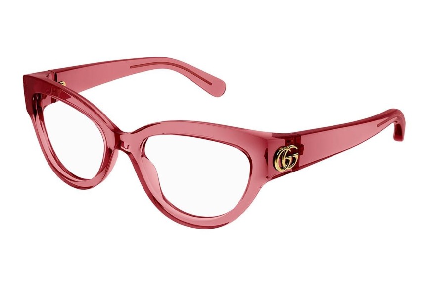 Glasögon Gucci GG1598O 003 Cat Eye Röd