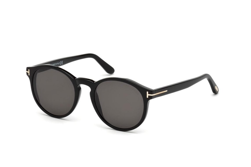 Solglasögon Tom Ford Ian FT0591 01A Runda Svart