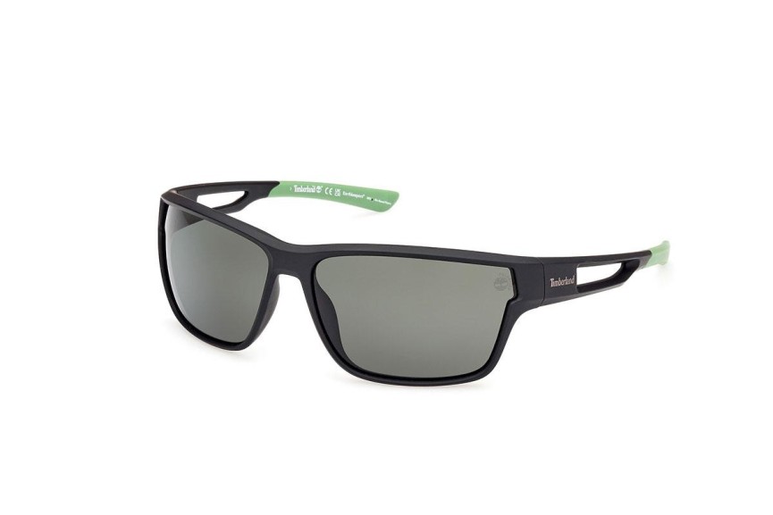 Solglasögon Timberland TB00001 02R Polarized Rektangulära Svart