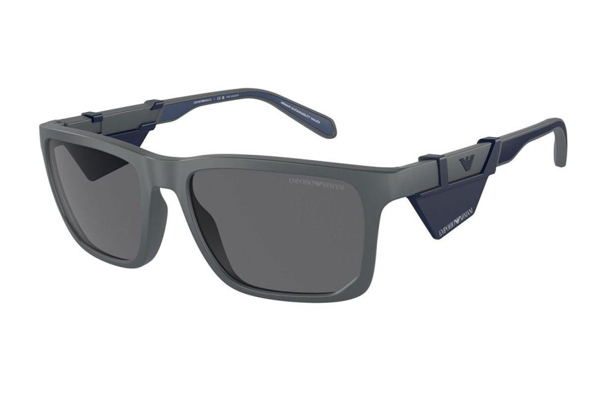 Solglasögon Emporio Armani EA4219 610387 Polarized Fyrkantig Grå