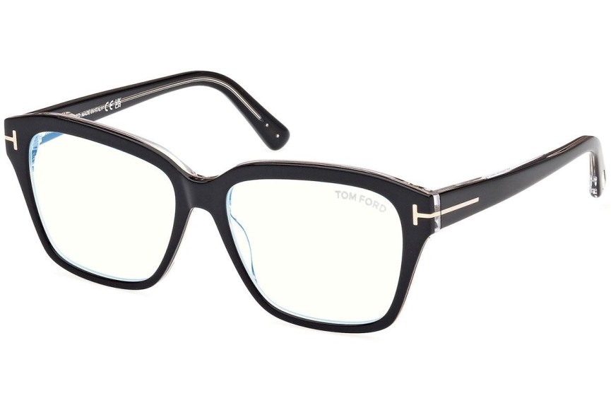 Glasögon Tom Ford FT5955-B 003 Fyrkantig Svart