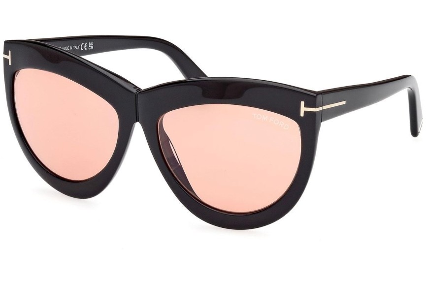 Solglasögon Tom Ford FT1112 01E Cat Eye Svart