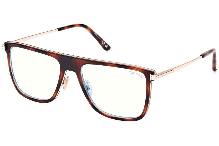 Glasögon Tom Ford FT5944-B 056 Flat Top Havana