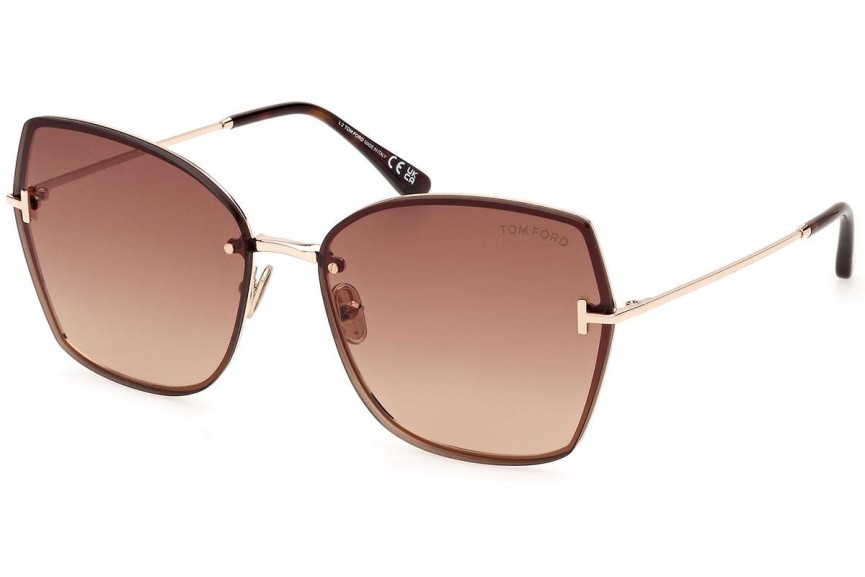 Solglasögon Tom Ford FT1107 28F Fyrkantig Guld