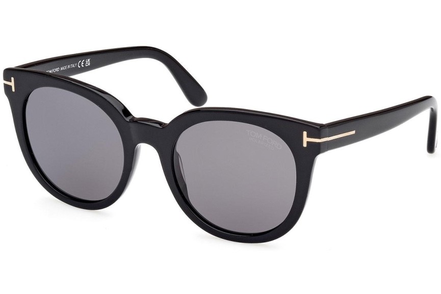 Solglasögon Tom Ford FT1109 01D Polarized Runda Svart