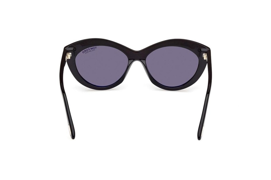 Solglasögon Tom Ford FT1111 01D Polarized Oval Svart