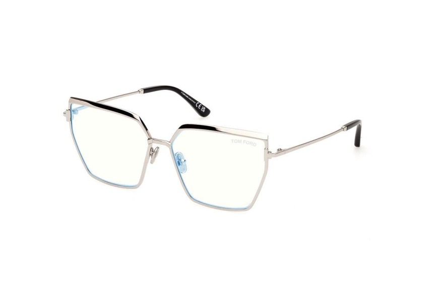 Glasögon Tom Ford FT5946-B 016 Fyrkantig Silver