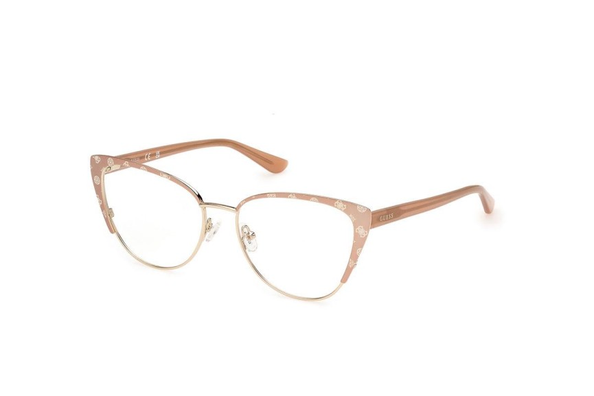 Glasögon Guess GU50121 059 Cat Eye Beige