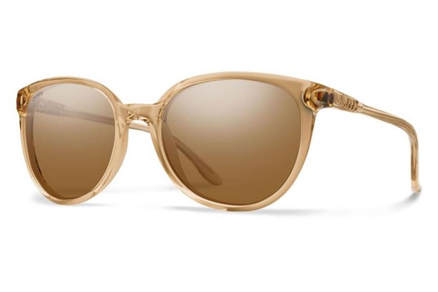 Solglasögon Smith CHEETAH HAM/L5 Polarized Runda Beige