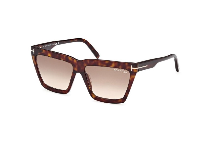 Solglasögon Tom Ford FT1110 52F Fyrkantig Havana