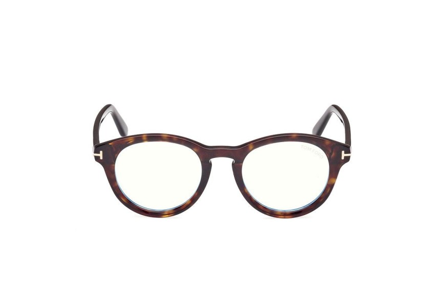 Glasögon Tom Ford FT5940-B 052 Runda Havana