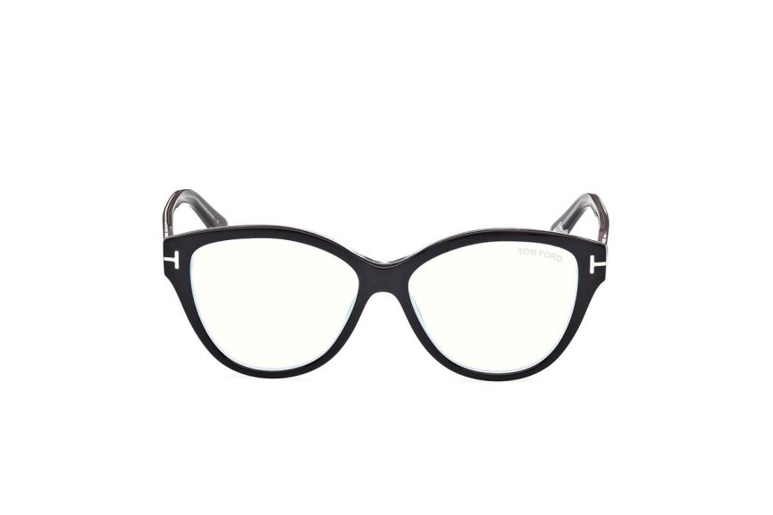 Glasögon Tom Ford FT5954-B 003 Cat Eye Svart