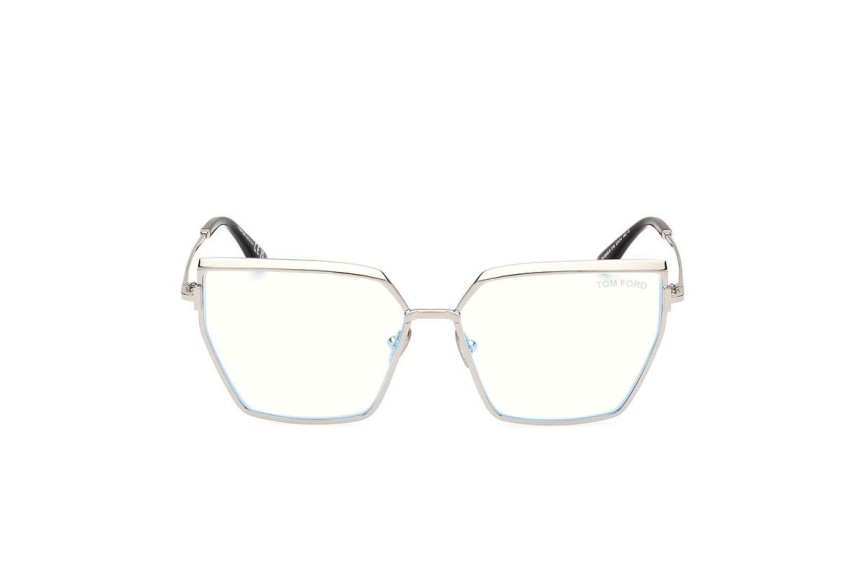 Glasögon Tom Ford FT5946-B 016 Fyrkantig Silver