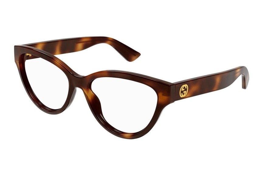 Glasögon Gucci GG1581O 002 Cat Eye Havana