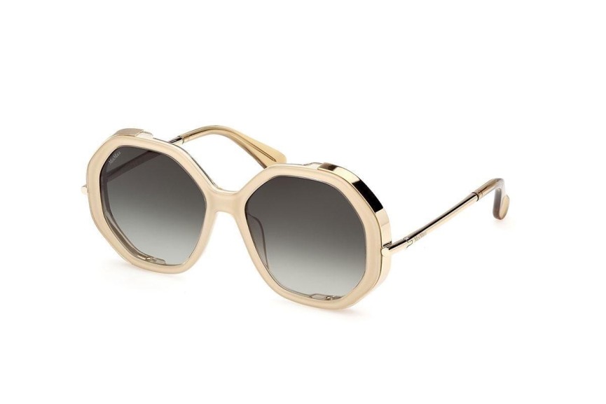 Solglasögon Max Mara MM0094 25P Rektangulära Beige