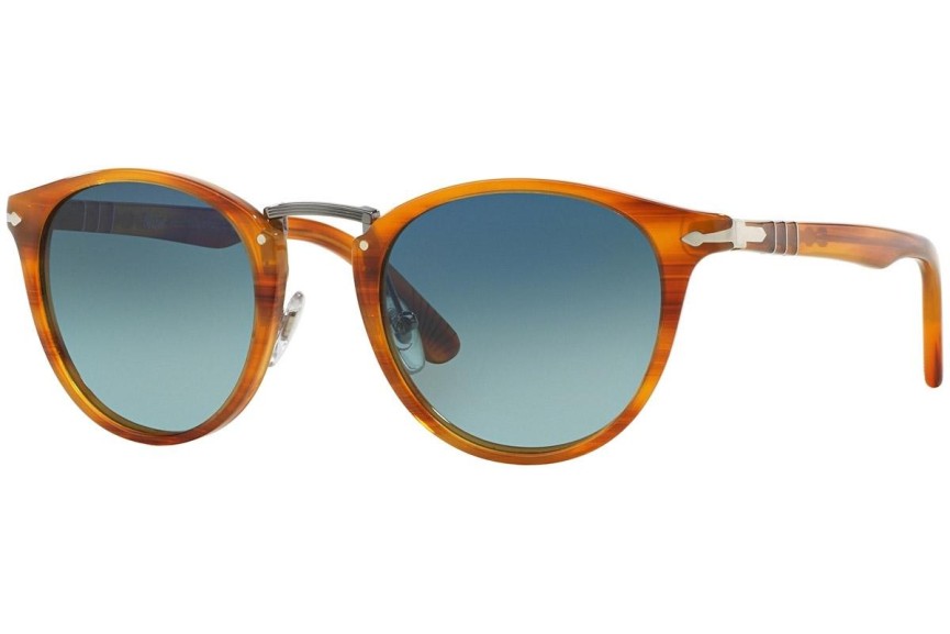 Solglasögon Persol Typewriter Edition PO3108S 960/S3 Polarized Runda Brun