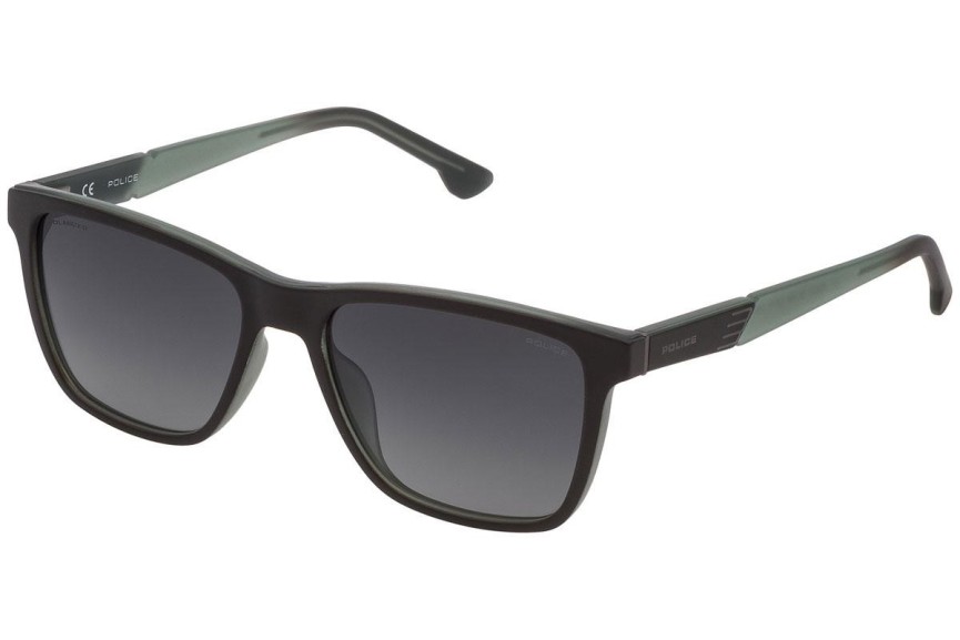 Solglasögon Police Waka 1 SPL868 U09P Polarized Fyrkantig Grön