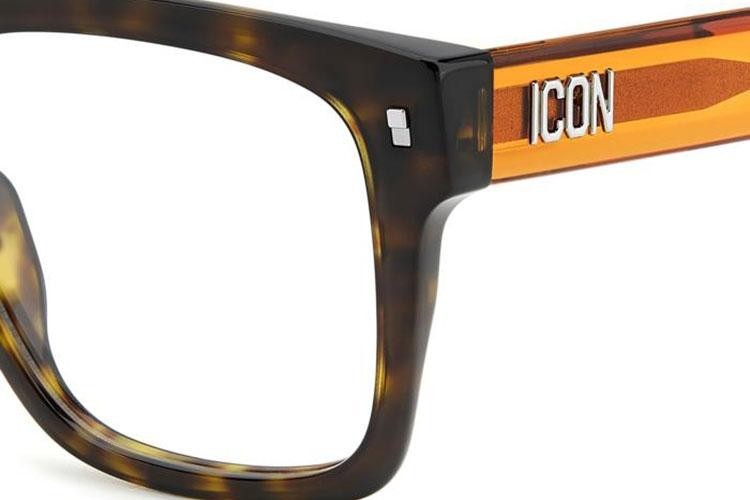 Glasögon Dsquared2 ICON0018 L9G Flat Top Havana