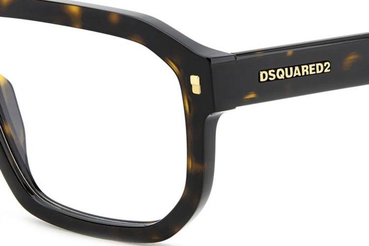 Glasögon Dsquared2 D20146 086 Rektangulära Havana