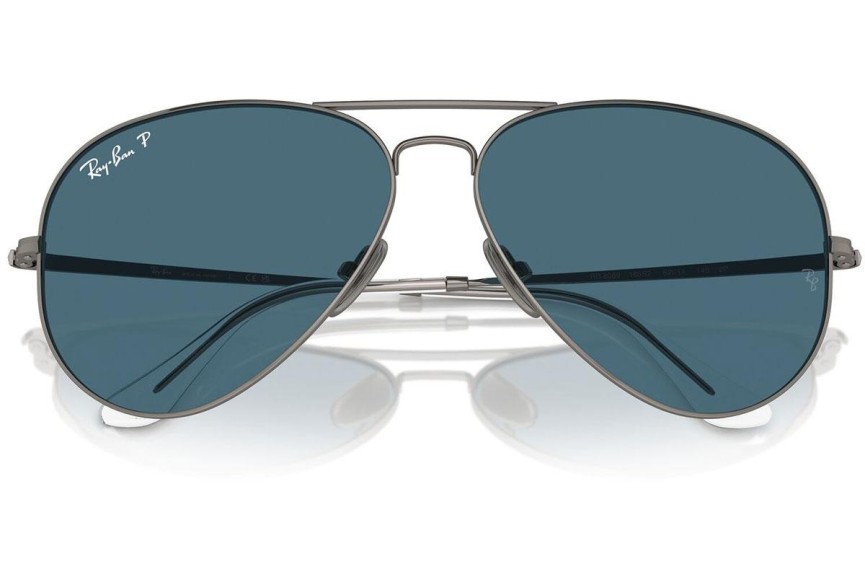 Solglasögon Ray-Ban RB8089 165/S2 Polarized Pilot Silver