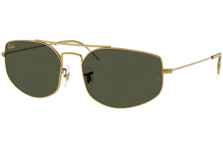 Solglasögon Ray-Ban RB3845 919631 Rektangulära Guld