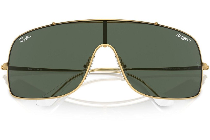 Solglasögon Ray-Ban RB3897 001/71 Fyrkantig Guld