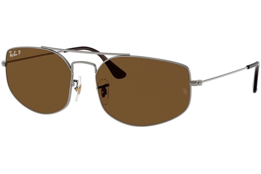 Solglasögon Ray-Ban RB3845 004/57 Polarized Rektangulära Grå