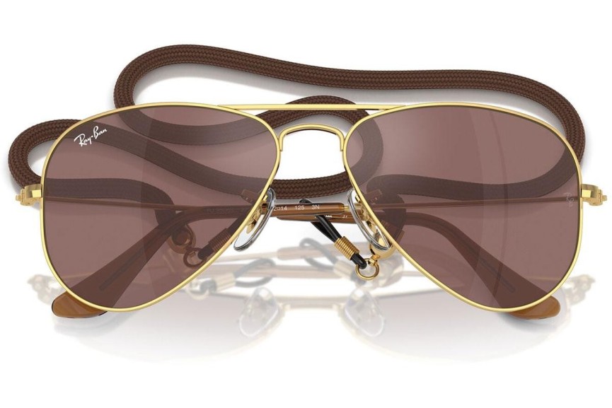 Solglasögon Ray-Ban Junior Aviator Junior RJ9506S 223/6G Pilot Guld