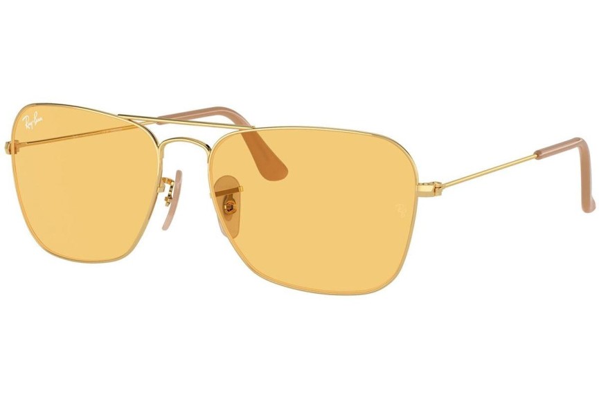 Solglasögon Ray-Ban Caravan RB3136 001/4A Pilot Guld